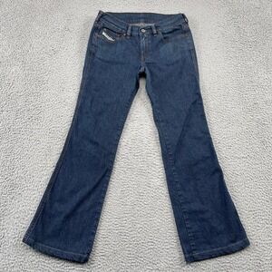 Diesel Jeans Womens 28 Blue Rame Bootcut Low Rise Stretch Made in Italy Denim